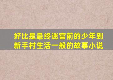 好比是最终迷宫前的少年到新手村生活一般的故事小说