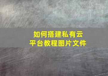 如何搭建私有云平台教程图片文件