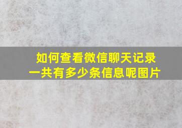 如何查看微信聊天记录一共有多少条信息呢图片