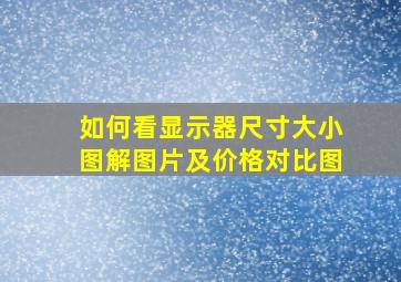 如何看显示器尺寸大小图解图片及价格对比图