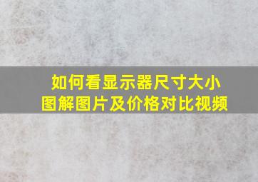 如何看显示器尺寸大小图解图片及价格对比视频