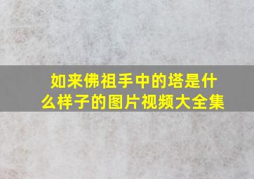 如来佛祖手中的塔是什么样子的图片视频大全集