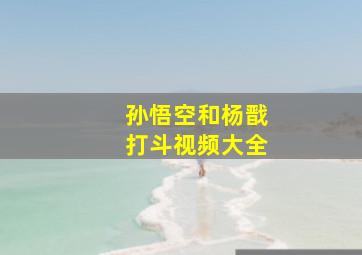 孙悟空和杨戬打斗视频大全