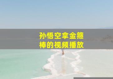 孙悟空拿金箍棒的视频播放