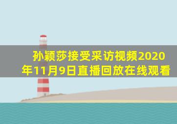 孙颖莎接受采访视频2020年11月9日直播回放在线观看