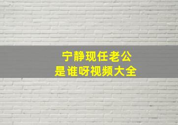 宁静现任老公是谁呀视频大全