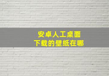 安卓人工桌面下载的壁纸在哪