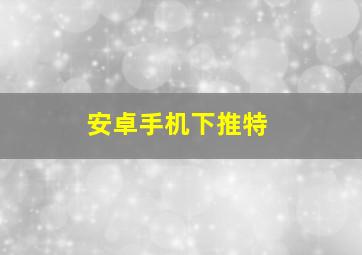 安卓手机下推特