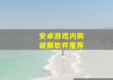 安卓游戏内购破解软件推荐