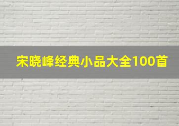 宋晓峰经典小品大全100首