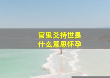 官鬼爻持世是什么意思怀孕