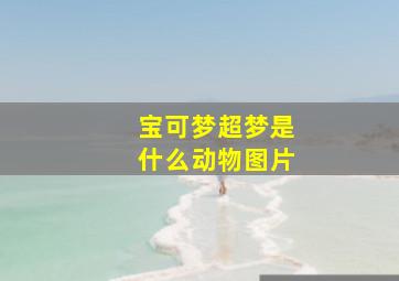 宝可梦超梦是什么动物图片