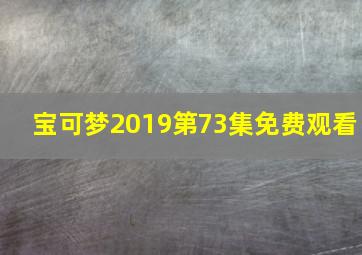 宝可梦2019第73集免费观看