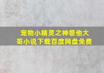 宠物小精灵之神兽他大哥小说下载百度网盘免费