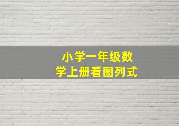 小学一年级数学上册看图列式