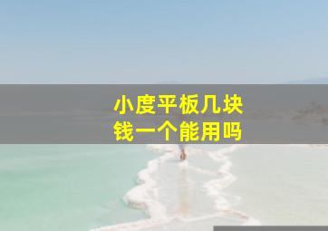 小度平板几块钱一个能用吗