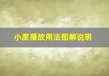 小度播放用法图解说明