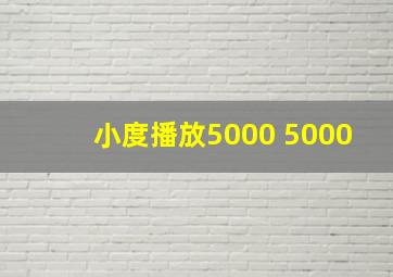 小度播放5000+5000