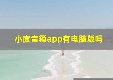 小度音箱app有电脑版吗