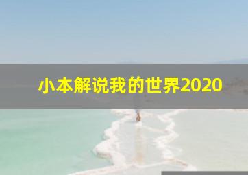 小本解说我的世界2020