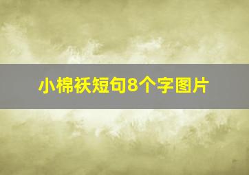 小棉袄短句8个字图片