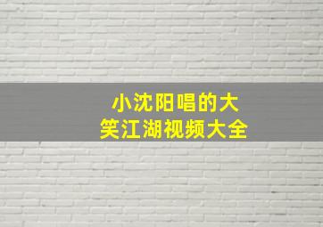 小沈阳唱的大笑江湖视频大全