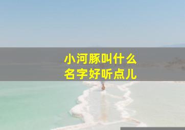 小河豚叫什么名字好听点儿