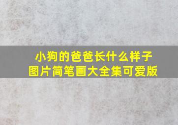 小狗的爸爸长什么样子图片简笔画大全集可爱版