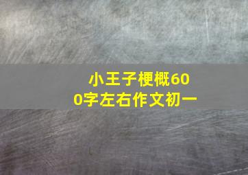 小王子梗概600字左右作文初一