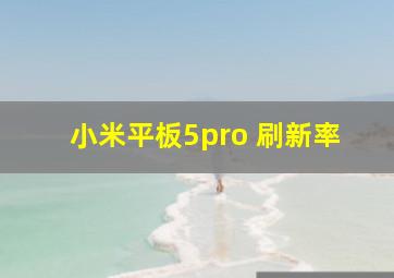 小米平板5pro 刷新率