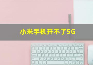 小米手机开不了5G