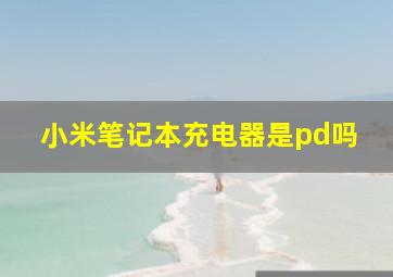 小米笔记本充电器是pd吗