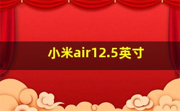 小米air12.5英寸