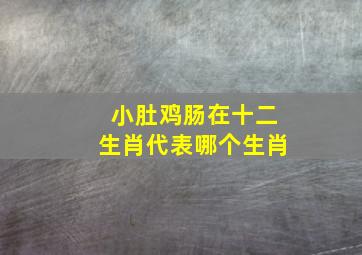 小肚鸡肠在十二生肖代表哪个生肖