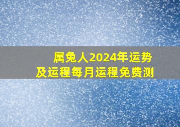 属兔人2024年运势及运程每月运程免费测