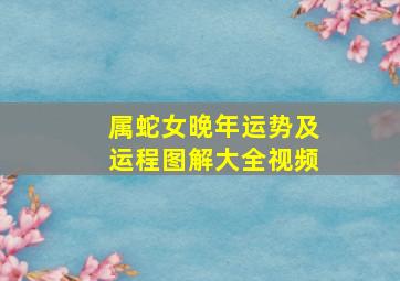 属蛇女晚年运势及运程图解大全视频