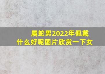 属蛇男2022年佩戴什么好呢图片欣赏一下女