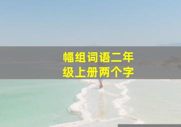 幅组词语二年级上册两个字