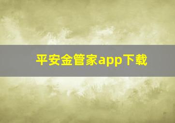 平安金管家app下载