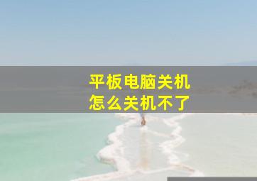 平板电脑关机怎么关机不了