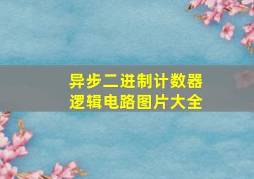 异步二进制计数器逻辑电路图片大全