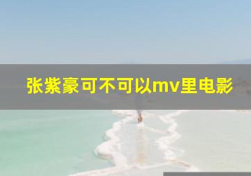 张紫豪可不可以mv里电影