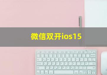 微信双开ios15