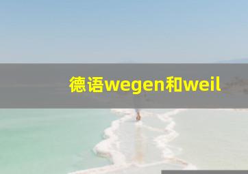 德语wegen和weil