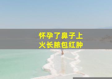 怀孕了鼻子上火长脓包红肿