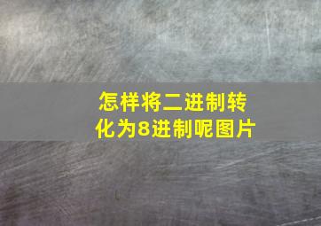 怎样将二进制转化为8进制呢图片