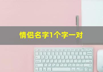 情侣名字1个字一对