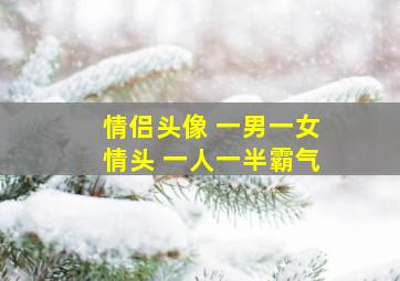 情侣头像 一男一女情头 一人一半霸气