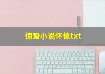 惊蛰小说怀愫txt