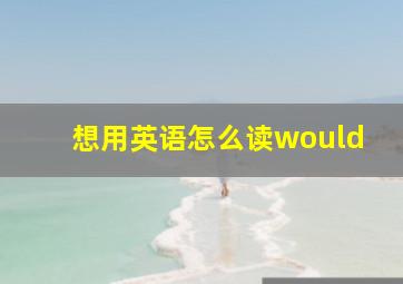 想用英语怎么读would